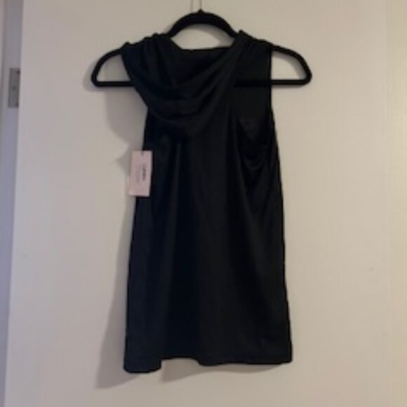 Vintage The Barre Code Black Hooded Tank Top - Picture 3 of 3